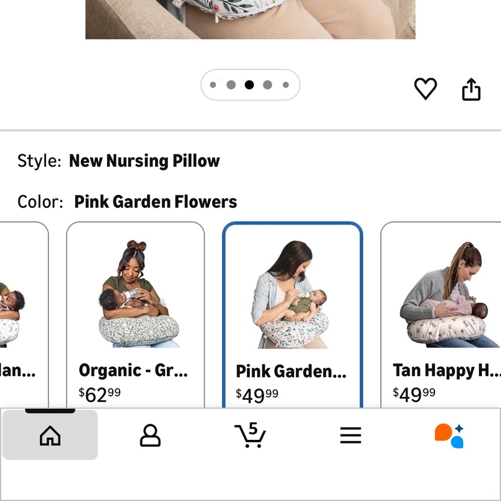 2 boppy pillow inserts and a bunch of different washable covers.